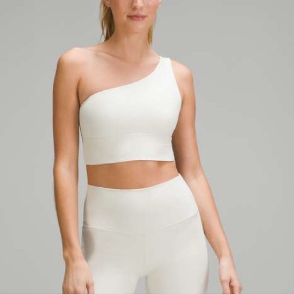 Lululemon One-Shoulder Ribbed Cream Top